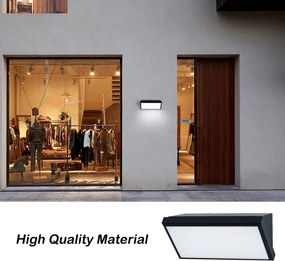 Brilagi - LED RGBW Applique da esterno TRIANGLE 1xE27/15W/230V nero IP65