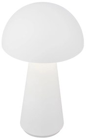 Lampada Da Tavolo Contemporanea Fungo Plastica Bianco Led Integrato 2,6W 3000K