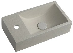 Lavabo in grigio chiaro in calcestruzzo 40x22 cm Crest – Sapho