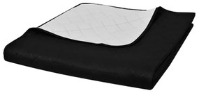 Copriletto Reversibile Nero/bianco 220 X 240 Cm /