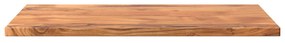 Piano per tavolo 90x70x2,5cm rettangolare legno massello acacia