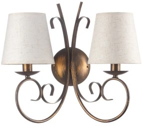 ONLI - Applique POMPEI 2xE14/6W/230V bronzo