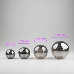 Brilagi-Vetro di ricambio per lampadario, applique e lampada MISTEL,MILLA diametro 12 cm fumé