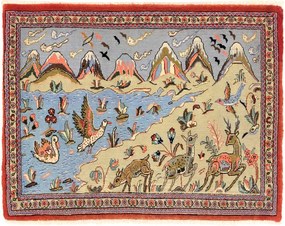 Ghom Tappeto persiano 90 x 70 (Iran) Annodato A Mano