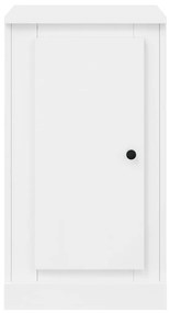 Credenza Bianco Lucido 37,5x35,5x67,5 cm in Legno Multistrato