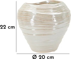 Vaso Perly Round Cm Ø 22X20