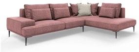 Divano letto angolare rosa, angolo destro Liege - Interieurs 86