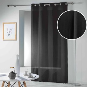 Tenda sottile nera 140x280 cm Telma – douceur d'intérieur