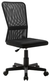 Sedia Da Ufficio Nera 44x52x100 Cm İn Tessuto A Rete /