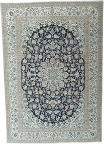 Nain Tappeto persiano 220 x 320 Blu (Iran) Annodato A Mano