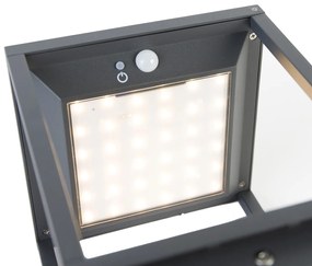 Lampada da terra per esterni con pannello solare