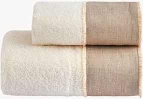Set di 2 asciugamani in cotone Nicol