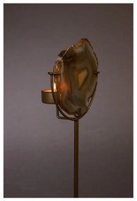 Portacandele in metallo/pietra per tea light Gem - Dutchbone