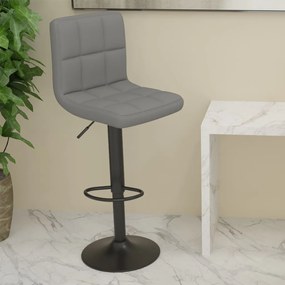 Sgabello Da Bar Grigio Chiaro İn Tessuto /