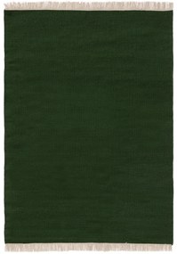 benuta Pop Tappeto di lana Liv Verde scuro 170x240 cm - Tappeto fibra naturale