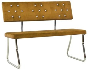 Panca 110 cm in Velluto Marrone