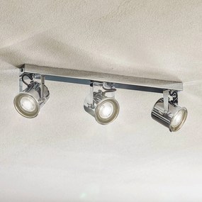 Euluna Faretto da soffitto Canico, 3 luci, cromato