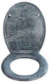 Sedile WC in granito con chiusura facilitata Premium , 45,2 x 37,6 cm Ottana - Wenko