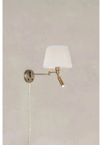 Markslöjd 109017- PIVOT lampada da parete LED 1xE27/40W/230V + LED/4W crema/ottone