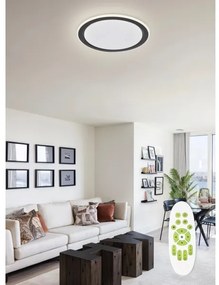 Top Lampada - Plafoniera LED dimmerabile NORMAN LED/60W/230V nero + +TC