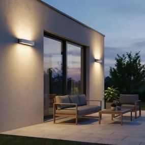 Ideal Lux - Applique da esterno ANDROMEDA 2xE27/60W/230V IP55 grigio