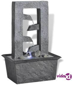 vidaXL Fontana da Interno con LED in Poliresina