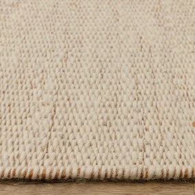 Tappeto in lana intrecciata crema e terracotta 160x230 cm Lima Rust - Asiatic Carpets