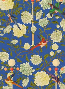 MINDTHEGAP Tapete The Garden Of Immortality  - Blue/ White/