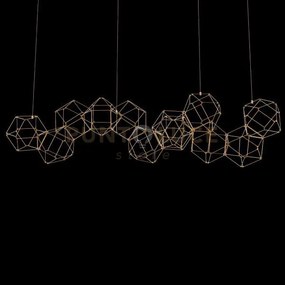 Lucciola pro 12 lampada a sospensione lineare con triangolo in met...