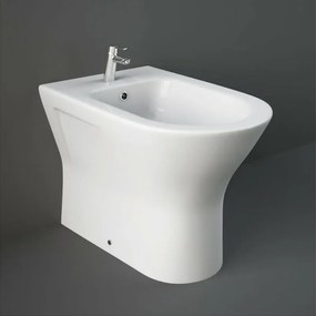 Set sanitari filomuro resort rimless in bianco lucido con copriwc flat soft close