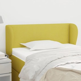 Testiera ad orecchio verde 103x23x78/88 cm in similpelle