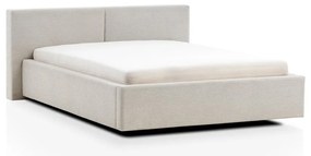 Letto matrimoniale imbottito beige rete non inclusa 140x200 cm Cube – Meise Möbel