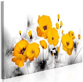 Quadro Sunny Meadow (1 Part) Narrow  Colore Arancione, Dimensioni e Misure 150x50