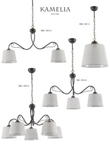 Jupiter 1359 - KM 1 V - Lampadario a sospensione con catena KAMELIA 1xE27/60W/230V