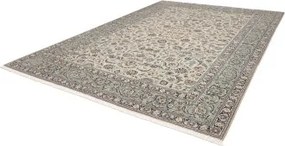 Kashan Fine Floreale Avorio Blu 273x388 Cm