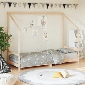 Giroletto Per Bambini 80x200 Cm İn Legno Massello Di Pino /