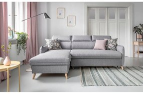 Divano letto angolare grigio chiaro (angolo sinistro) Sweet Harmony - Miuform