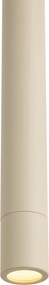 Lampada a sospensione moderna beige con rosone integrato - Chuba