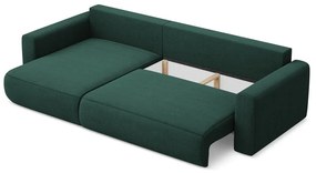Divano angolare verde allungabile/con contenitore (con penisola a sinistra/con chaise lounge) Kapua – Makamii