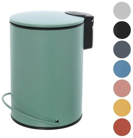 Pattumiera in acciaio 3 litri verde soft-close con secchio estraibile Spring