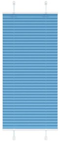 Tenda Plissettata Blu 55x100 Cm Larghezza Tessuto 54,4 Cm /
