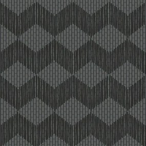 Mutina Tape Zigzag Piastrella Cm 20,5x20,5 Black