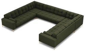 Divano a U angolare verde Bali - Cosmopolitan Design