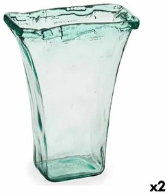 Vaso 27 x 34,5 x 14 cm Cristallo Trasparente (2 Unità)