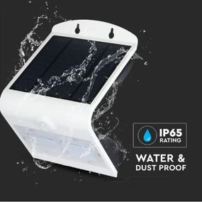 Applique a LED solare con sensore LED/3W/3,7V 3000/4000K IP65 bianco