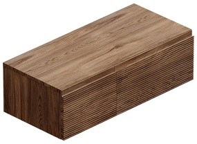 Mobile da bagno sotto lavabo L 100.3 x H 30 x P 46 cm noce, 2 cassetti Step