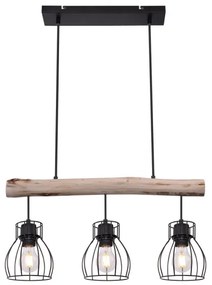 Globo 15326-3N - Lampadario a sospensione con filo MINA 3xE27/40W/230V