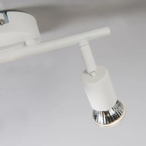 Faretto moderno bianco orientabile 2 luci - Jeany