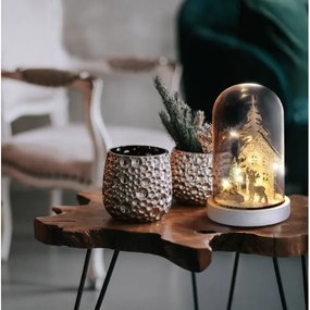 Solight 1V264 - Decorazione natalizia LED LED/2xAAA paesaggio innevato con casa