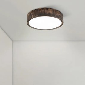 Brilagi - Plafoniera LED CARVALHO SMOKEY LED/36W/230V rovere, diam. 37,5 cm